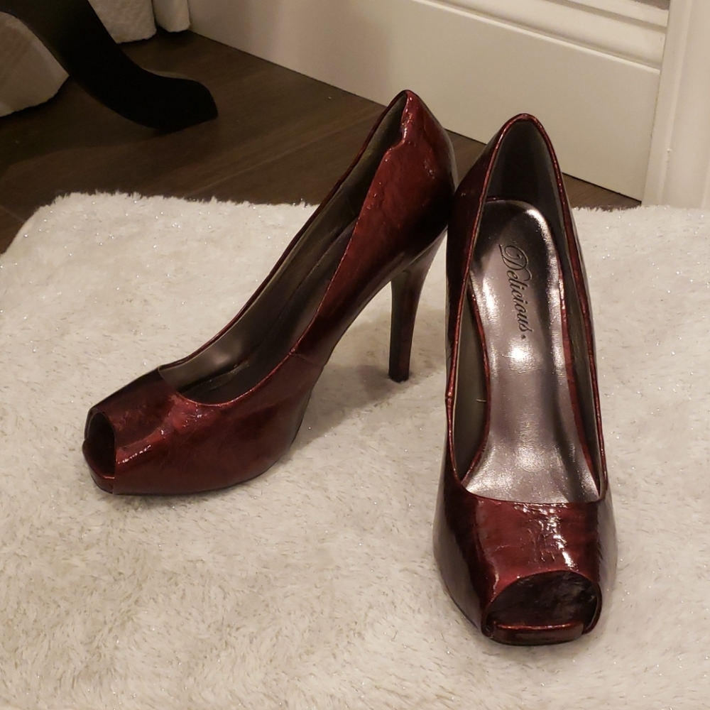 Delicious Peep Toe High Heels